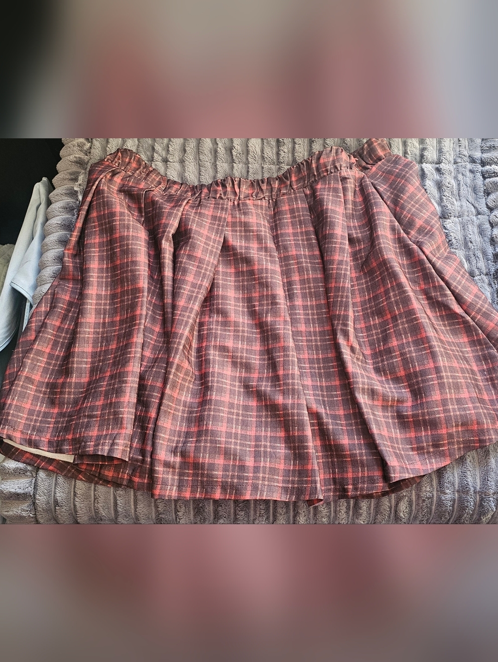 Cider Brown Cotton Skort Size 2x Waist